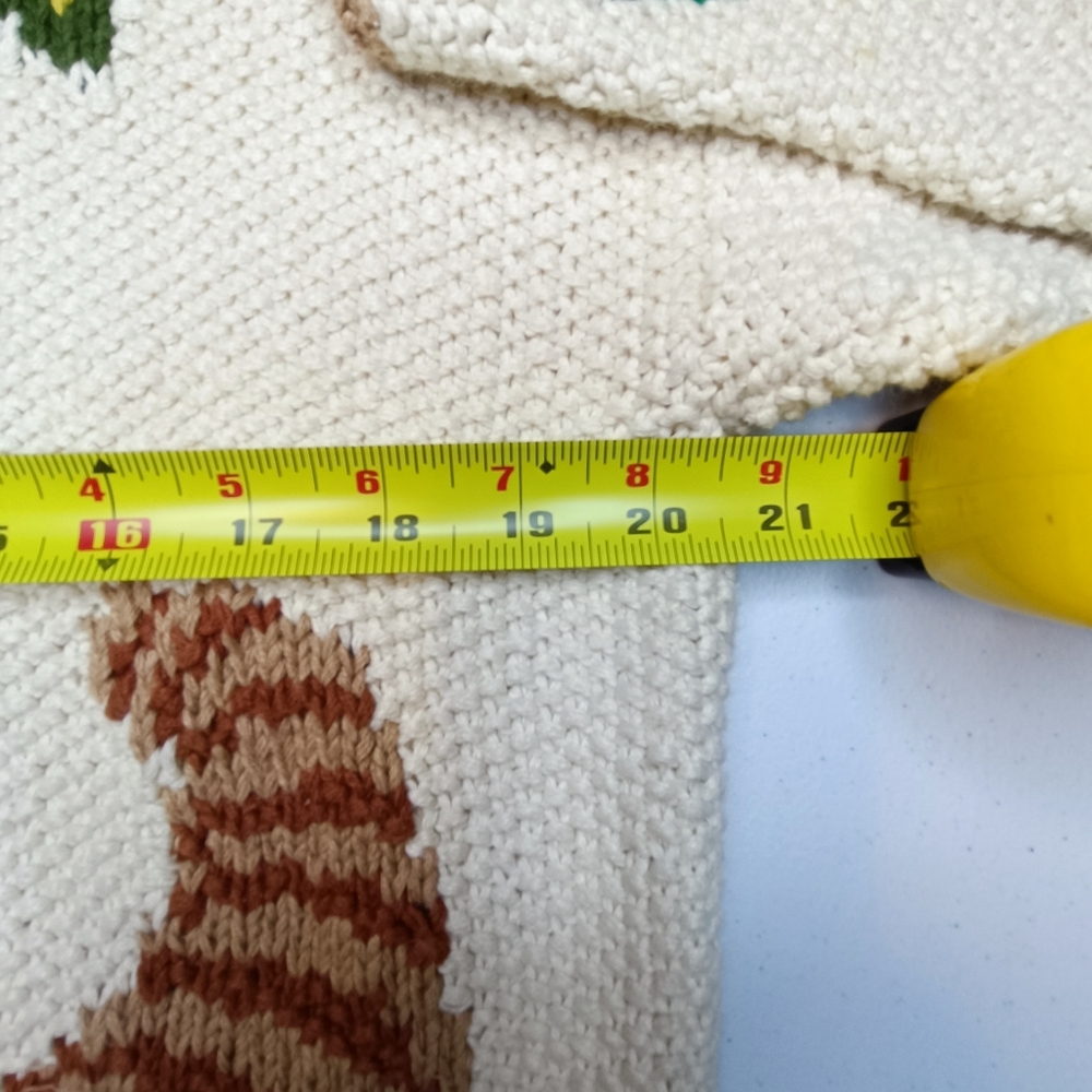Raphels Vintage Grandma Fruits & Veggies Knit Cardigan Sweater M - Picture 11 of 16